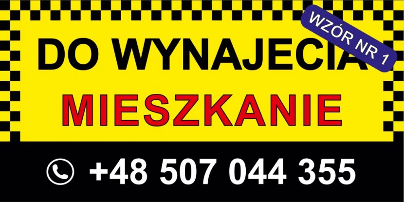 baner ogłoszeniowy na balkon lub ogrodzenie