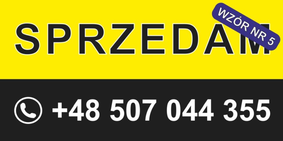 baner ogłoszeniowy na balkon lub ogrodzenie